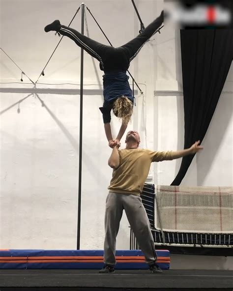 Woman Falls While Acro Yoga Duo Practices Hand To Hand Handstand Jukin Licensing