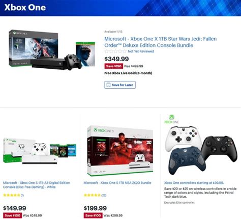 Xbox One S And X Black Friday 2020 Deals