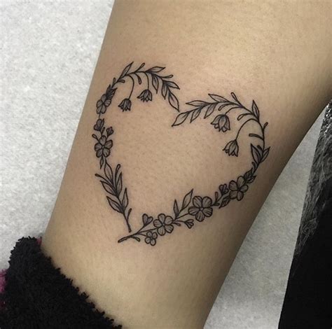 Flower Heart Tattoo By Medusa Lou Inkspiration Tattoos Shape