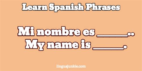 And any introduction will probably will use these words. How to Introduce Yourself in Spanish in 10 Lines (AUDIO)