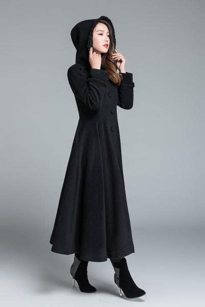 Black Wool Coat Winter Coat Princess Coat 1649 Xiaolizi Wool Swing