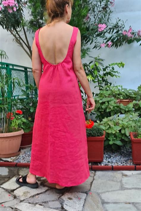 Backless Dress Sewing Pattern For Beginners Maxi Dress Etsy