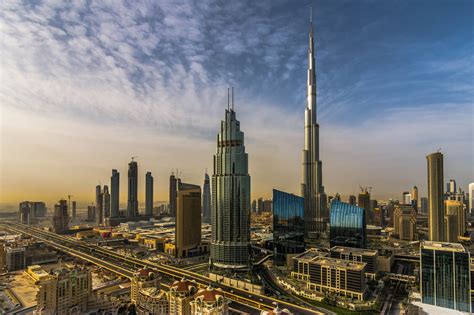 Building Burj Khalifa City Dubai Skyscraper United Arab Emirates
