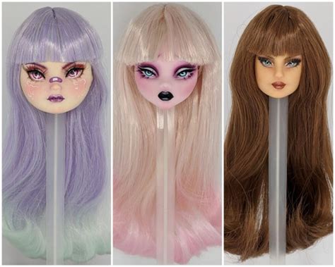 Doll Wig Multiple Sizes And Colors Fnfdollstudio Style Etsy