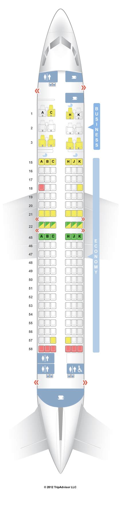 South West Boeing 737 800 Seat Map