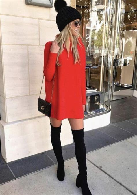 26 Chic Winter Outfits We Cant Wait To Wear This Year Vestido Y