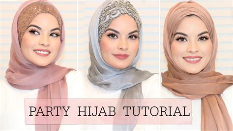 3 Easy Hijab Styles For Party Wedding Hijab Fashion Inspiration