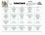Examples Of School Lunch Menus Images