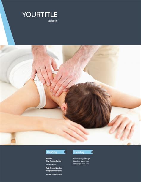 As massage is a therapy, the therapist providing the massage requires clients to complete a massage intake form. Chiropractor & Massage Therapist Flyer Template