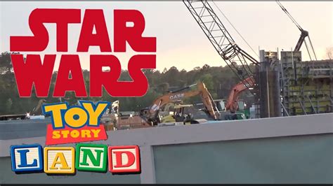 Star Wars Toy Story Land Construction At Disneys Hollywood Studios