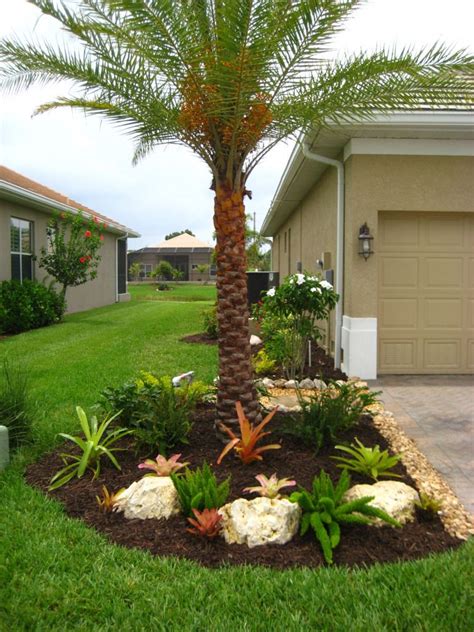 Landscaping Front Yard Small Palm Trees White Landscaping Ideas