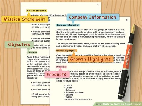 A report about an accident/happening that you have witnessed; How to Write an Event Report - wikiHow