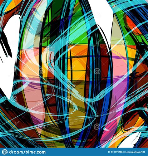 Download American Graffiti Style Illustration Psychedelic Abstract ...
