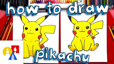 How To Draw Pikachu With Color Youtube