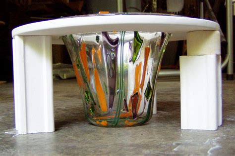 Fusing Glass This Picture Shows The Glass Vase From The Side Slumped Glass Fused Glass Bowl