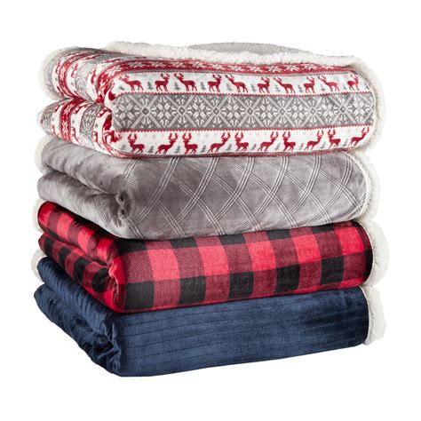 Better Homes And Gardens Fullqueen Sherpa Blanket Red And Black Buffalo
