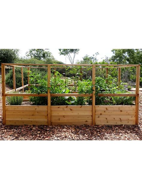 Raised Garden Bed 8x8 Or 8x12 With Deer Fence Kit Gardeners