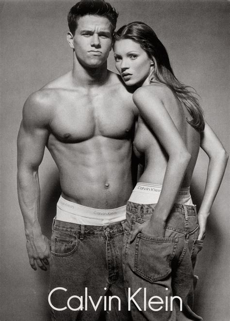 Kate Moss and Märk Whalberg by Herb Ritts for Calvin Klein Campaign Calvin klein ads