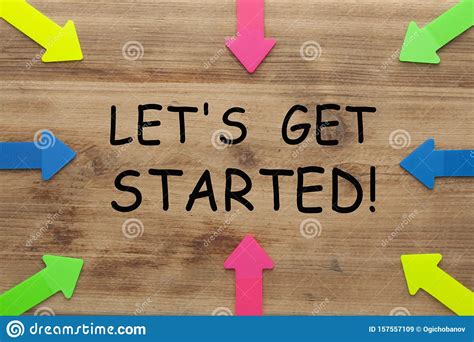 Let`s Get Started stock image. Image of ambition, colorful ...