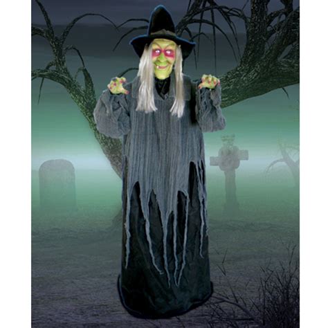 Spinning Witch Animated Halloween Props Witch Decor Animated Witch