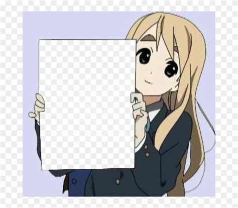 I Dont Know How Anime Girls Holding Signs Is A Meme Clipart 1850423