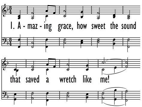 This music is traditional, written in 1779. AMAZING GRACE, HOW SWEET THE SOUND (Voices United 1996 - 266) - Hymnary.org