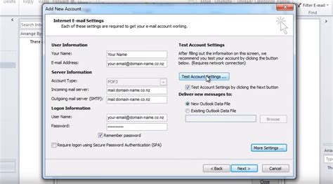 How To Set Up An Email Account In Outlook 2010 Sparx