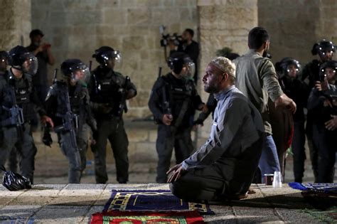 in pictures israeli forces storm al aqsa mosque on last friday of ramadan middle east eye