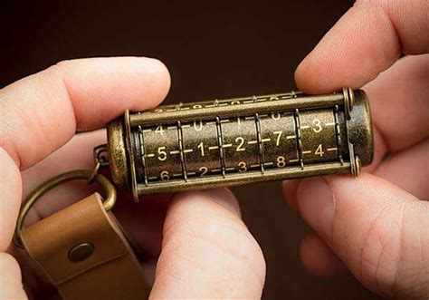 Cryptex Steampunk Usb Flash Drive With Mechanical Combination Lock
