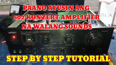 Check spelling or type a new query. PAANO AYUSIN ANG KONZERT AMPLIFIER 502 NA WALANG SOUNDS.STEP BY STEP TUTORIAL - YouTube