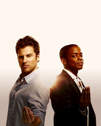 psych color drawing print of james roday as shawn spencer and dule hill as burton gus guster x