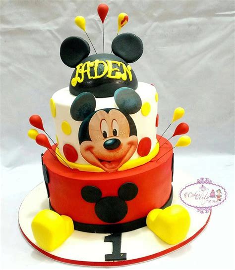 67 trendy birthday cake fondant boy mickey mouse #cake #birthday. 39 Awesome Ideas For Your Baby's 1st Birthday Cakes