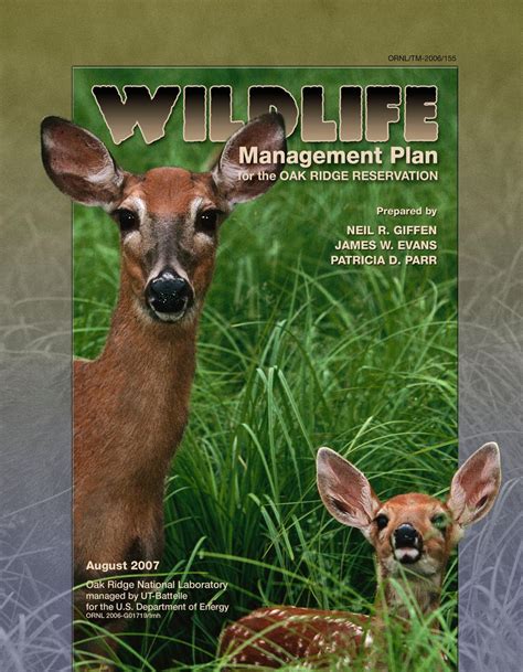 Wildlife Management Plan For The Oak Ridge Reservation Unt Digital Library