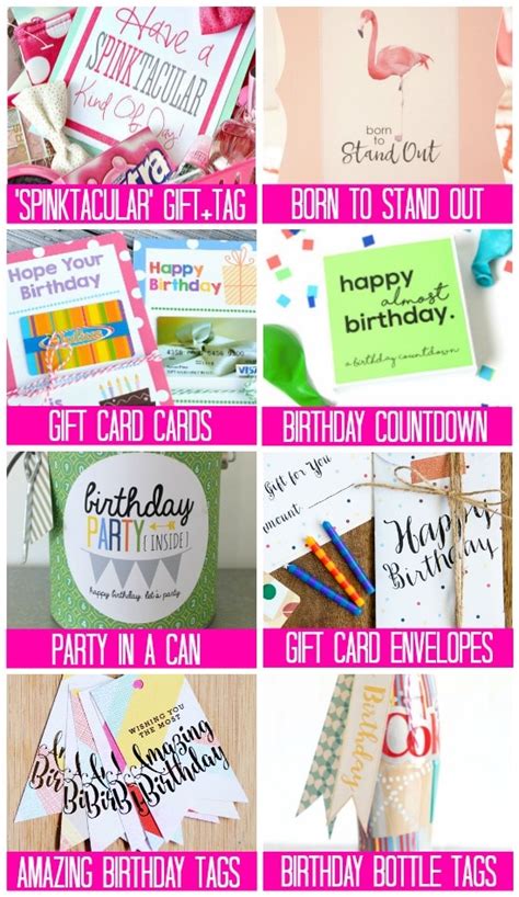 Children's birthdays usually involve large groups of friends gathering to do something active—bowling, laser tag, a long afternoon eating the world's finest pizza at chuck e. 101 Free Birthday Printables - The Dating Divas