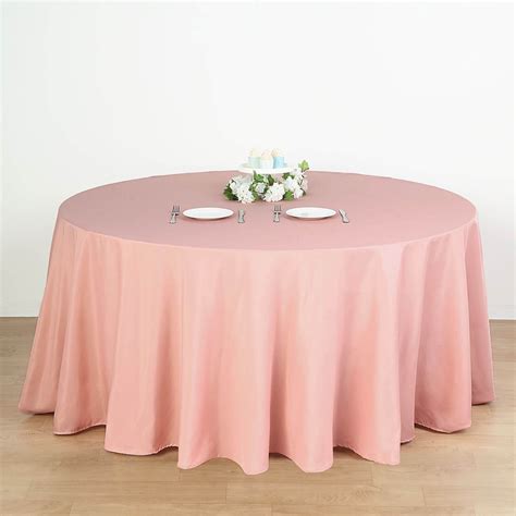 Buy 132 Dusty Rose Polyester Round Tablecloth Case Of 48 Tablecloths
