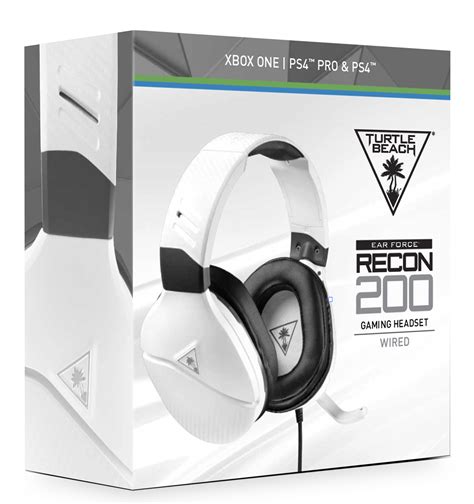 Turtle Beach Recon 200 White Amplified Gaming Headset PS4 Xbox One