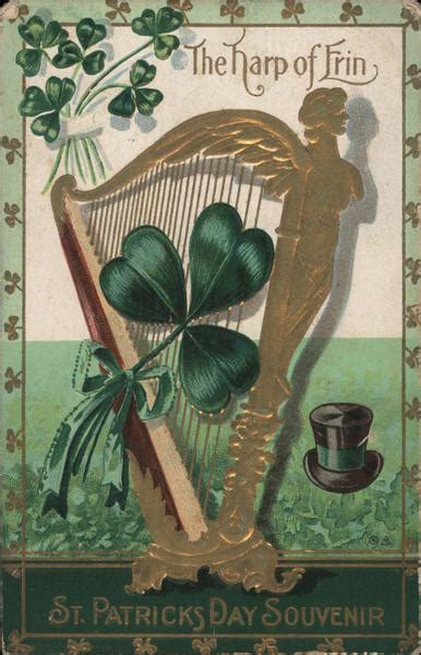 The Harp Of Erin St Patricks Day Postcard