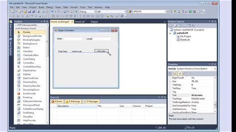Build A Basic Application Using Visual Studio 2010 And Visual Basic