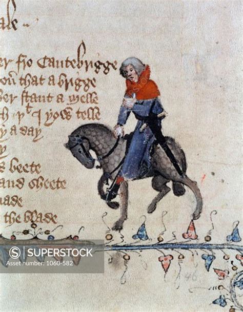 The Reeve Detail From The Canterbury Tales Geoffrey Chaucer 1342 1400