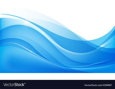 Abstract Blue Wavy Water Background Royalty Free Vector