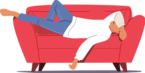 439 Lazy Man Sleeping On Sofa Illustrations Free In Svg Png Eps