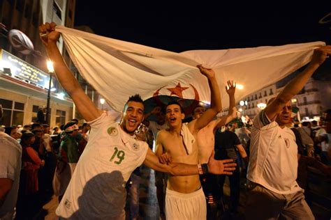 Celebrations Police Clashes Follow Algerias Qualifying For Knockout