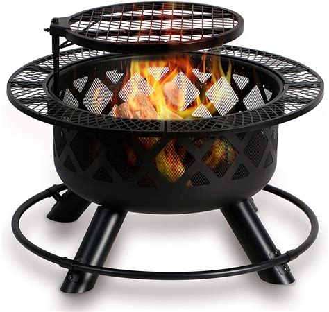 We had a hard time deciding. BALI OUTDOORS Wood Burning Fire Pit & Cooking Grill
