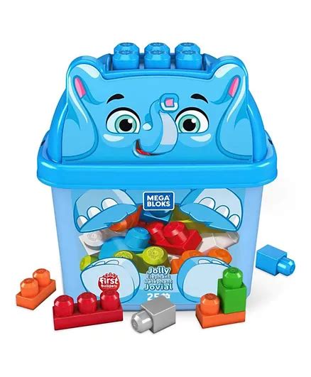 Mega Bloks Elephant Animal Buckets Blocks 25 Pieces Online Uae Buy