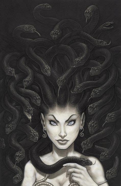 Medusa By Greg Luzniak Medusa Artwork Medusa Painting Medusa Drawing Medusa Tattoo Fantasy