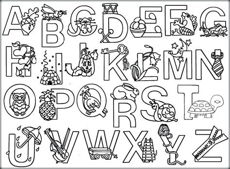 Disney Alphabet Coloring Pages At Free