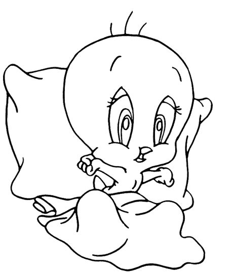 Gangster Tweety Bird Coloring Pages