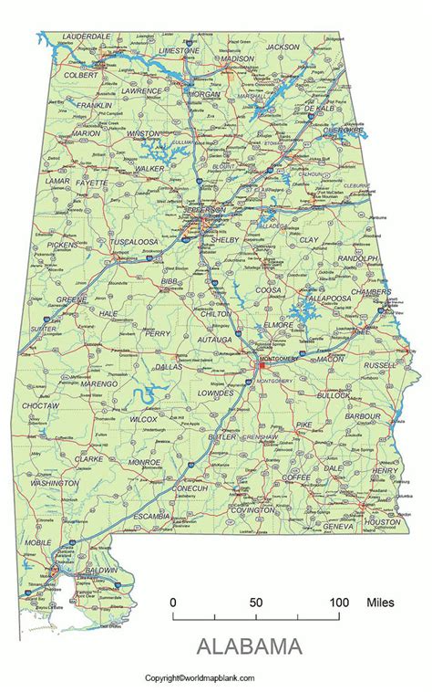 Alabama Map Alabama Map — Satellite Images Of Alabama Cara Membuat