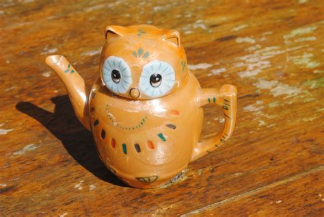 Small Vintage Owl Teapot Vintage White China Lucky Owl Etsy Owl Teapot Ceramic Owl Vintage Owl