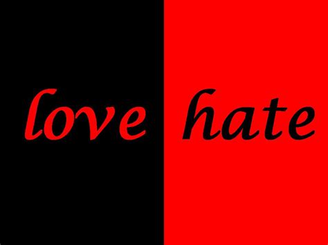 Love Vs Hate Quotes Quotesgram